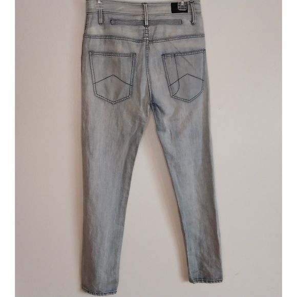 Men's Armani Exchange AX Slim Fit Light Blue Jeans - Size 28/30 - Picture 3 of 7